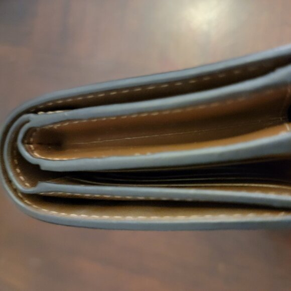 New Coach Medium Corner Zip Wallet In Signature Canvas Brown - Picture 6 of 7